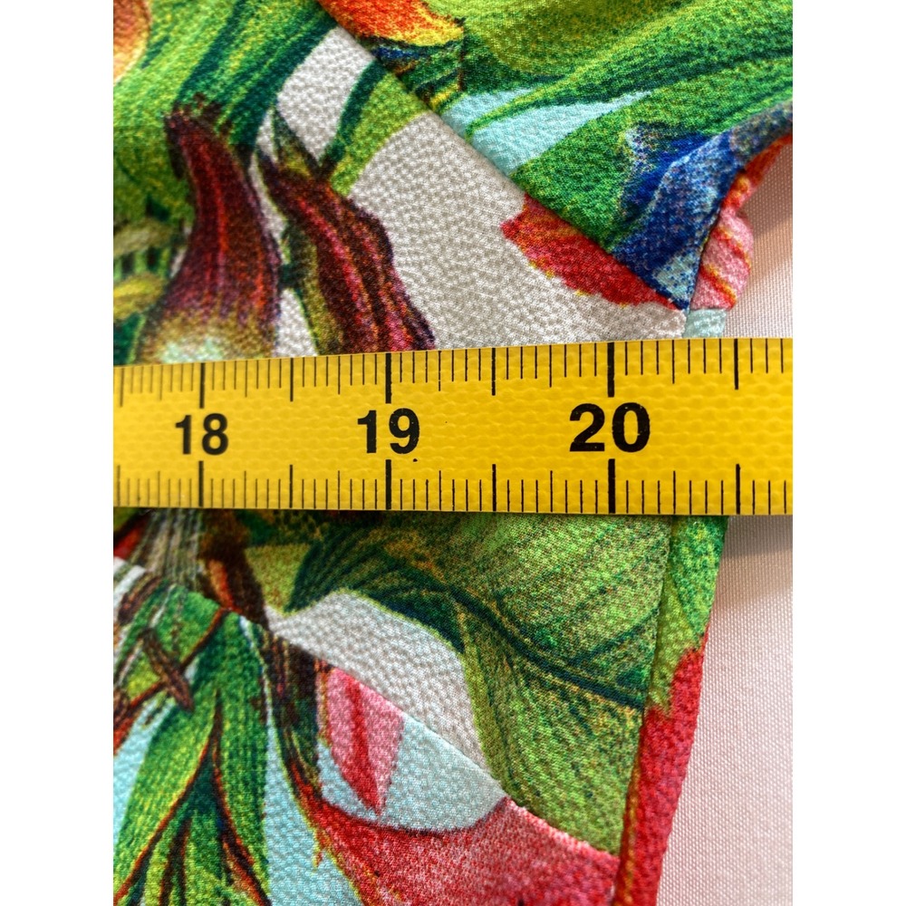 Linea Louis Dell'Olio Womens Blue Floral Butterfly Shirt Dress Sz S Resortwear - Picture 4 of 11